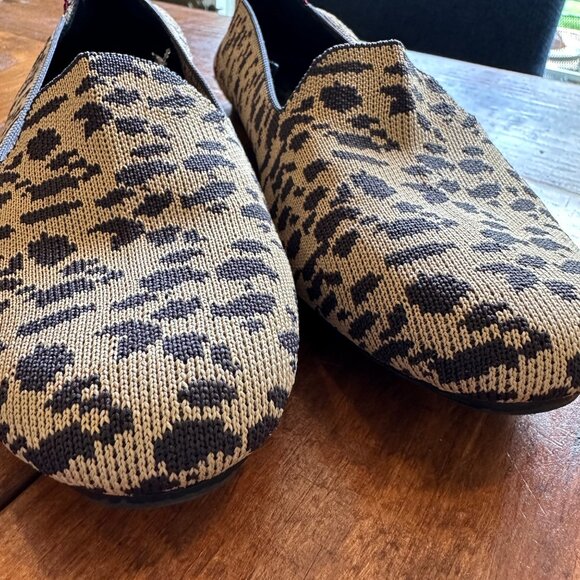 Seven | Womens 8 Amber Loafer Slip On Animal Print Knit Ballet Flat Cheetah - Picture 4 of 11